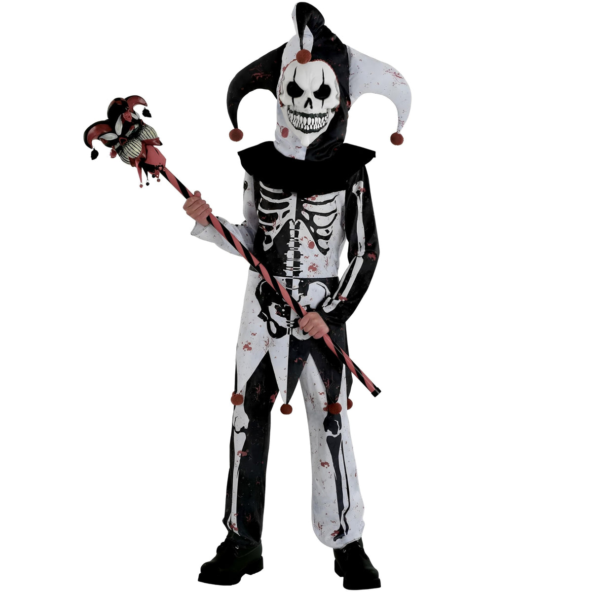 Boys' Menacing Jester Costume - Child XL (14-16)