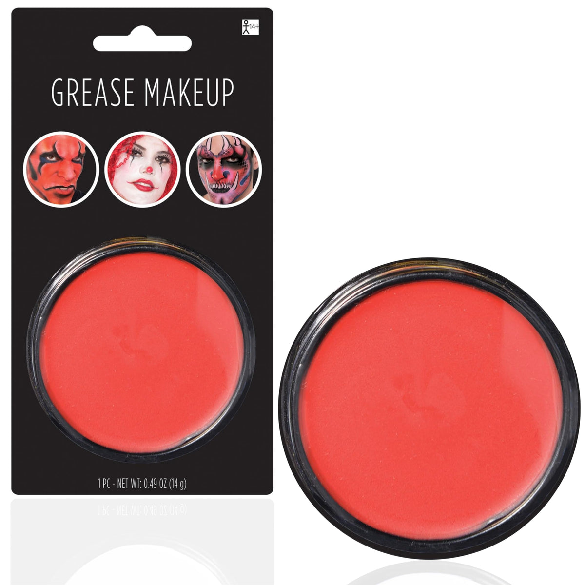 Halloween Costume Red Grease Makeup