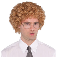 Retro Geek Wig and Glasses Costume Set