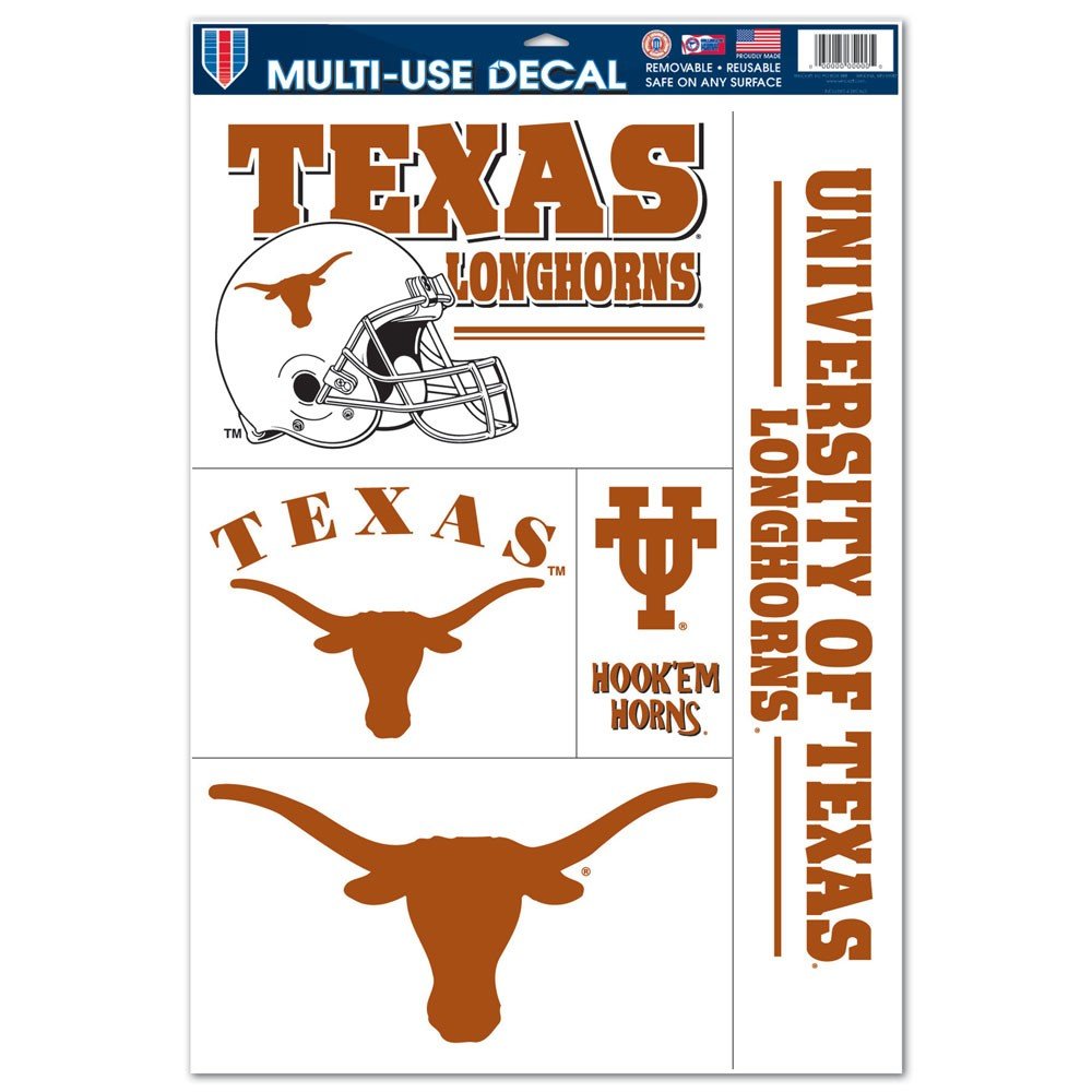 Texas Longhorns 11x17 Inch Decal Sheet