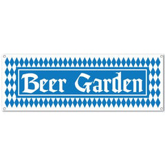 5FT Harvest Beer Garden Banner - Oktoberfest Fall Decor
