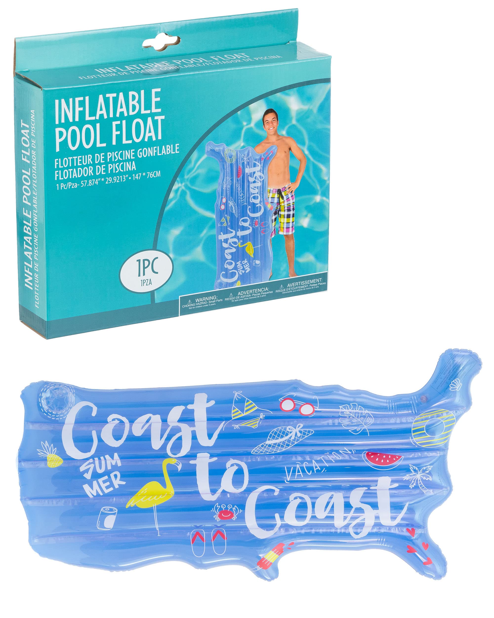 Coast-to-Coast Inflatable Body Raft - 30"x58"