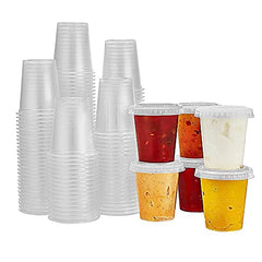 Clear Portion Cups with Lids - 1.5oz, Pack of 150