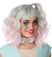 Blonde and Pink Ombre Halloween Wig