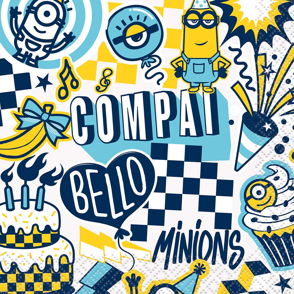 Minions 2 Beverage Napkins - 16 Count