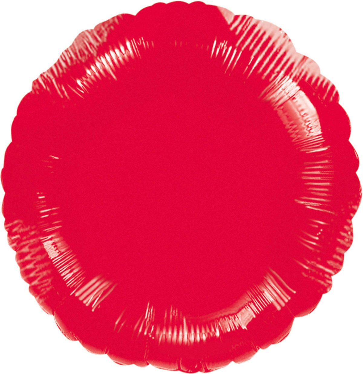 Vibrant Red Metallic Foil Balloon - 18 Inch Circle