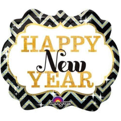 25-Inch Happy New Year Foil Balloon Marquee