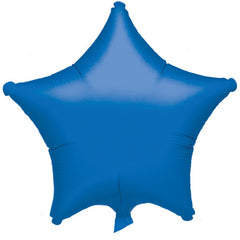 Royal Blue Star Foil Balloon - 19 Inch