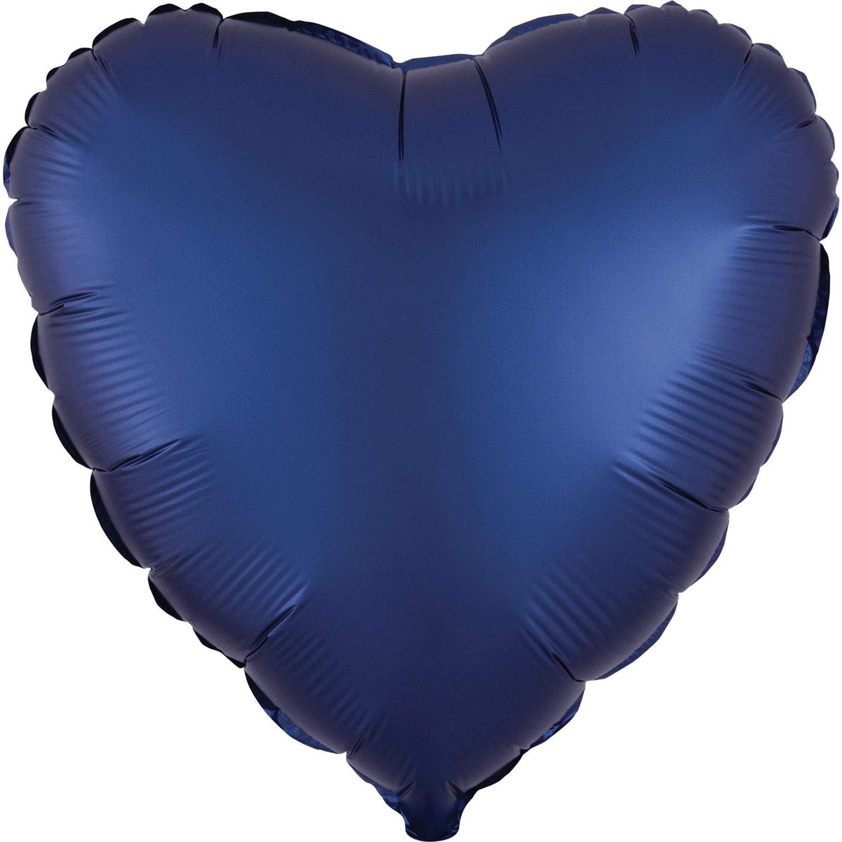 Satin Navy Heart Foil Balloon - 18 Inch