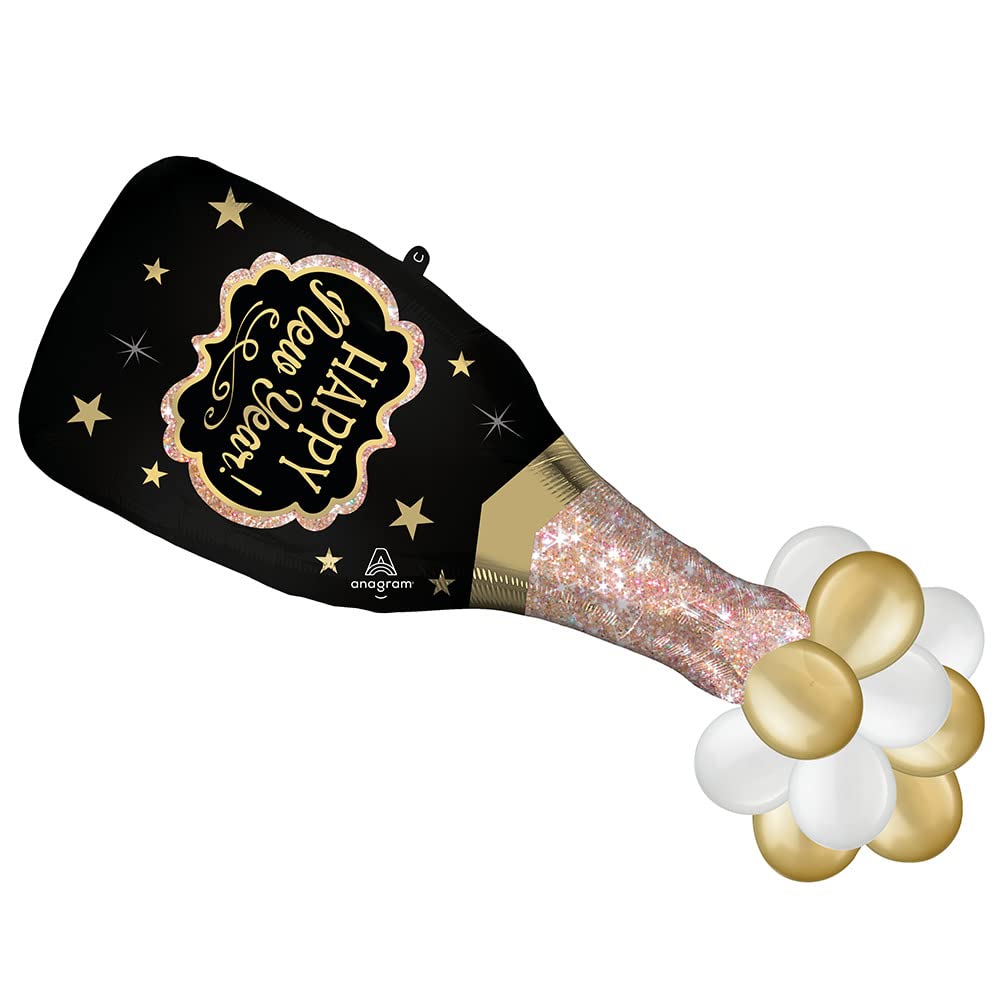 New Year's Eve Bubbly Metallic Balloon