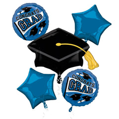 "Be True to Your School" Blue Graduation Foil Balloon Bouquet