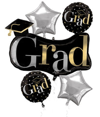 Graduation Celebration Foil Balloon Bouquet - "Class Dismissed"