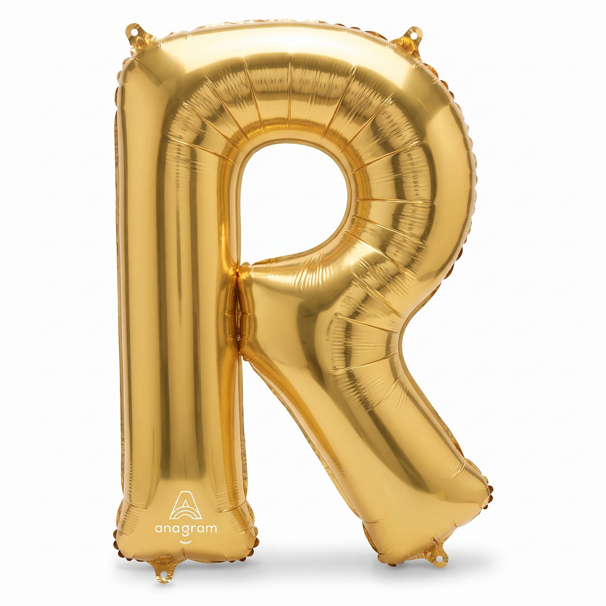 Gold Foil Letter R Balloon - Metallic Mylar Party Decor