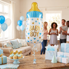 Baby Boy Bottle Shape Foil Balloon