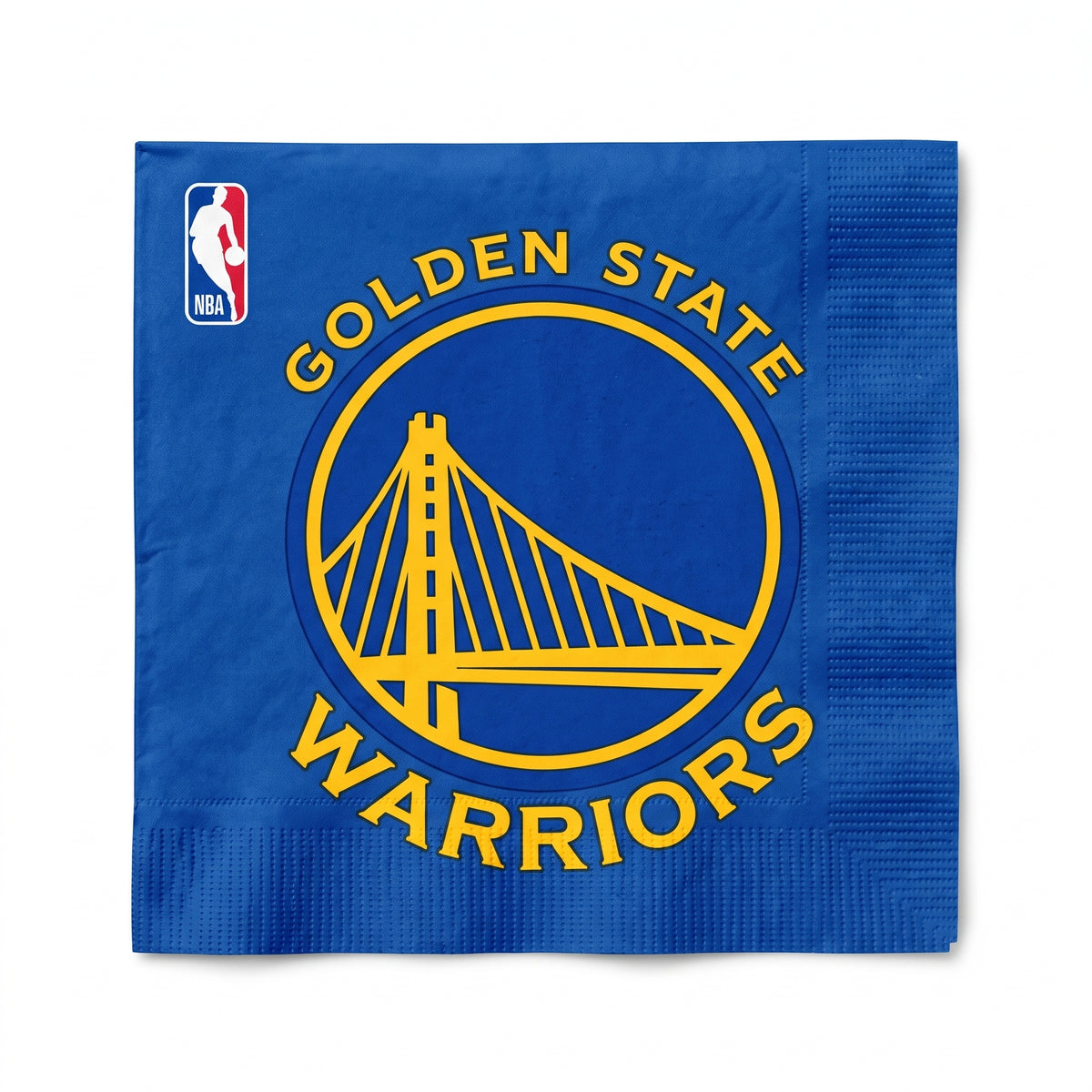Golden State Warriors Lunch Napkins - 6.5 In. x 6.5 In. - 16 Pack