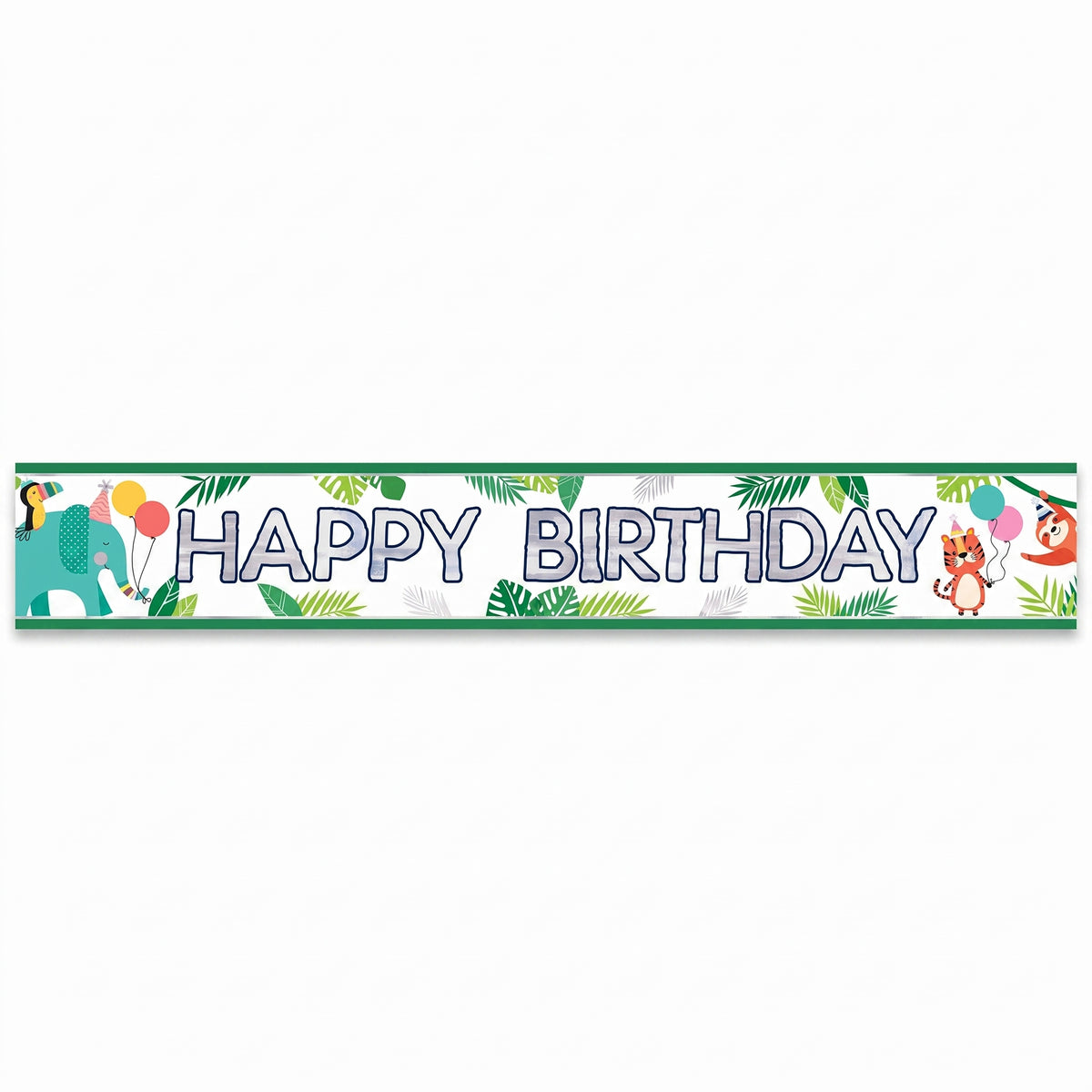Jungle Theme Happy Birthday Banner