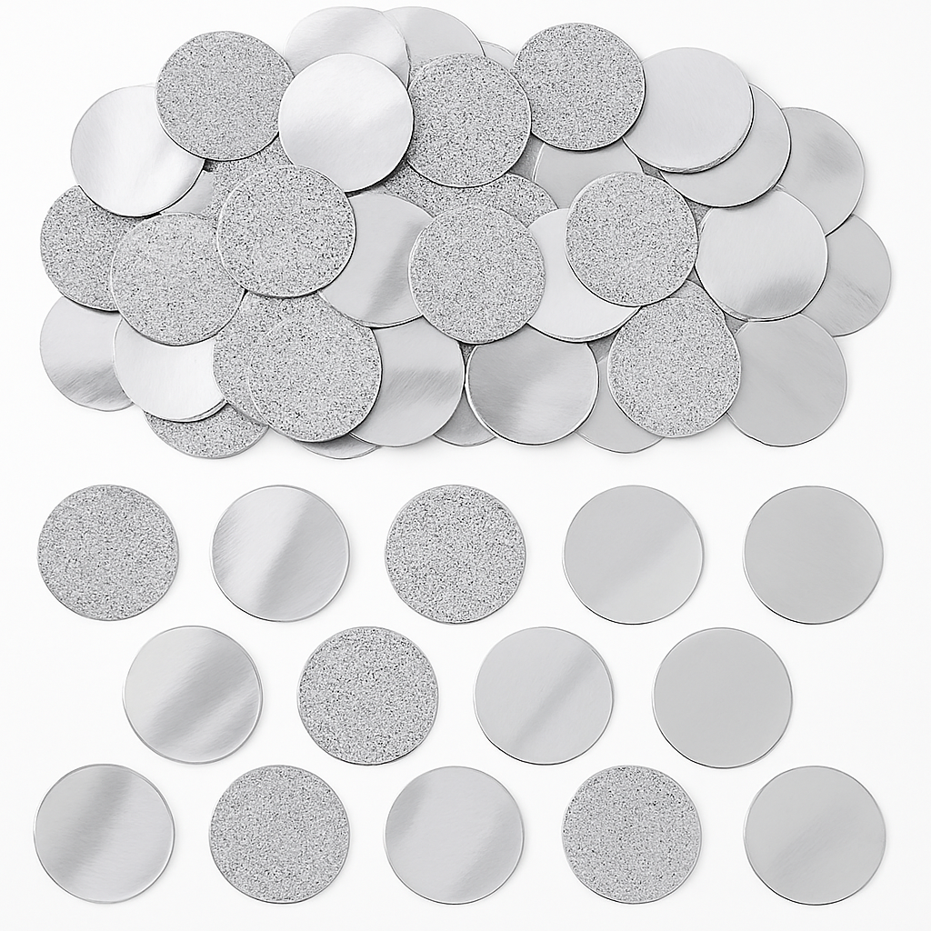 Silver Glitter Circle Confetti for Parties - 2.25 oz