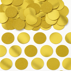 Glitter Gold Circle Confetti - 2.25 oz for Celebrations