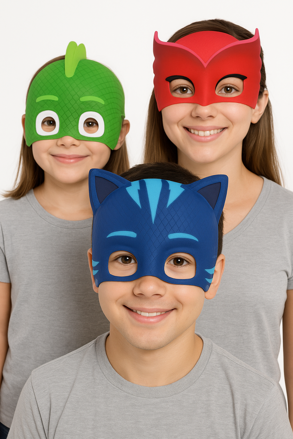 PJ Masks Catboy, Owlette, & Gekko Party Masks ‚Äì 8-Pack Costume Accessories