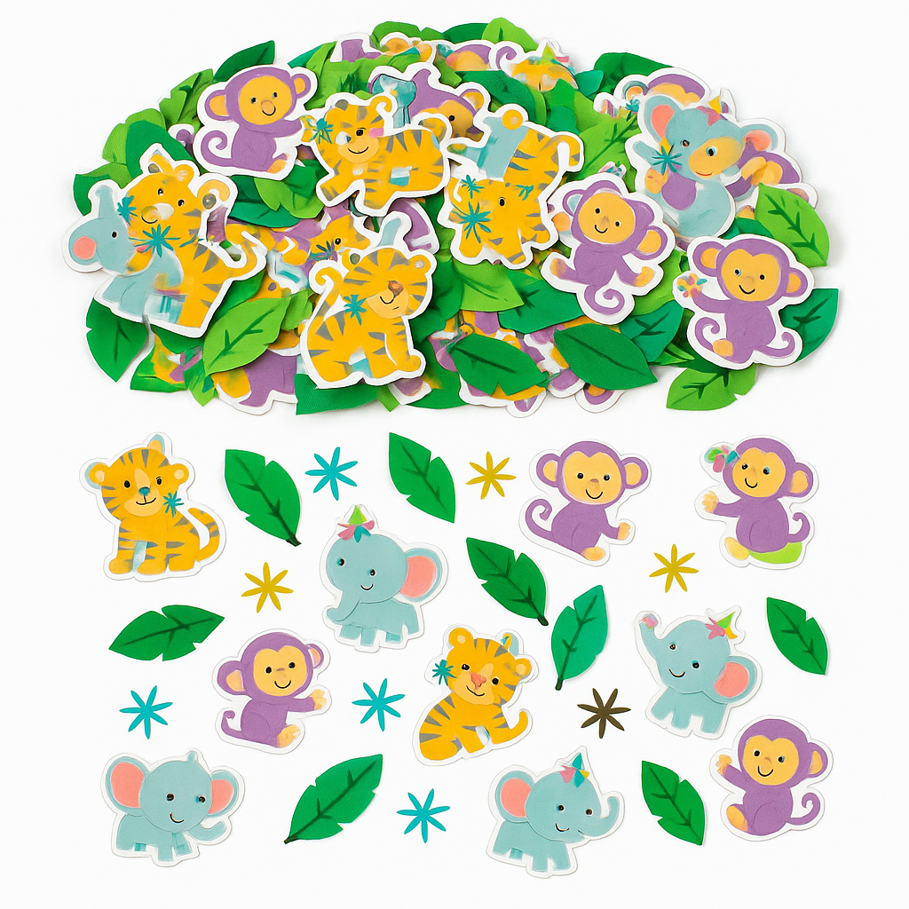 Fisher Price Animal Adventure Baby Shower Confetti - 2.5 oz