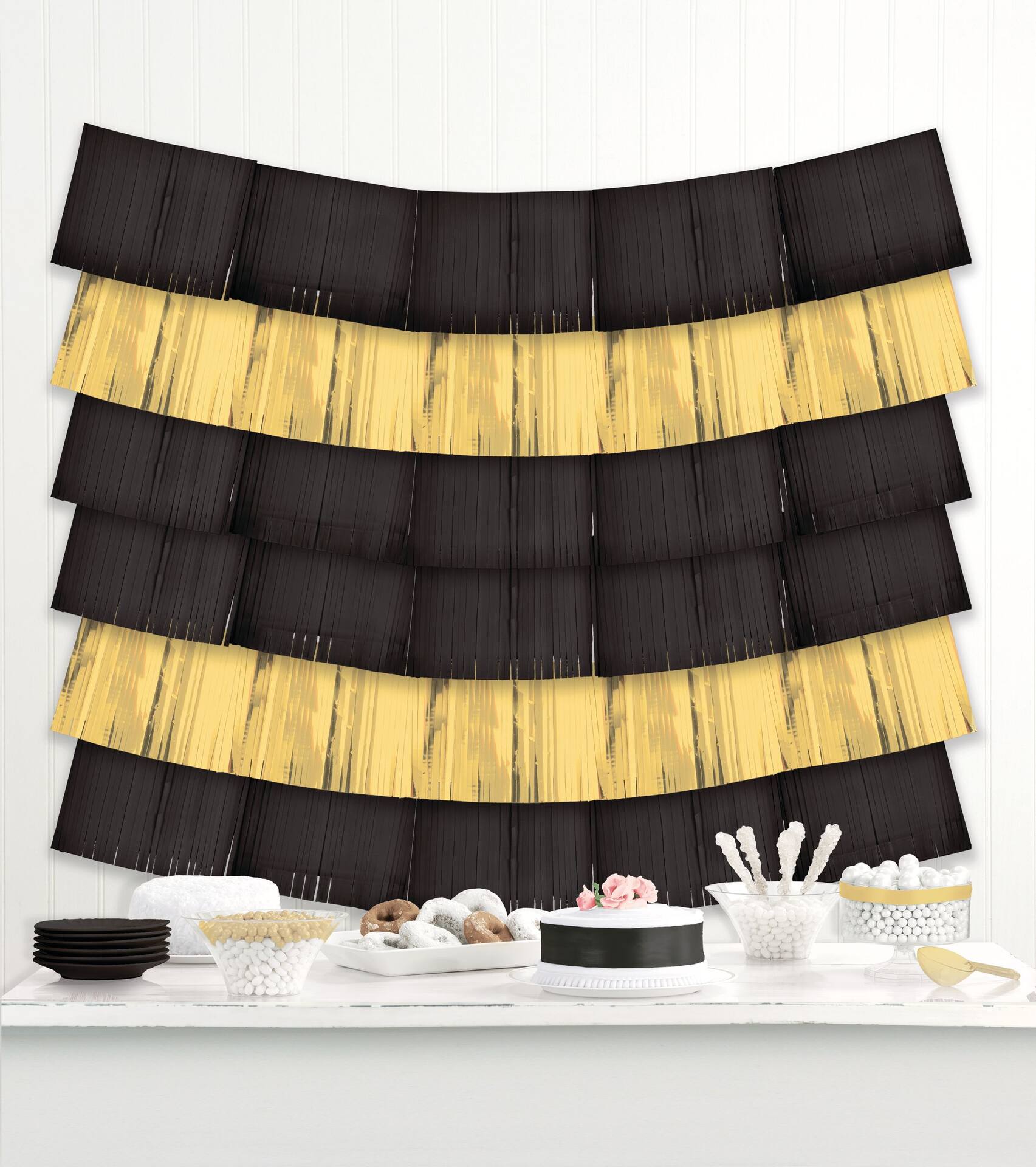 Class 101 - Fringe Hanging Garland Banner Decoration, Assorted Colours, 10-in, for Birthday/Christmas/New Year's Eve/Graduation