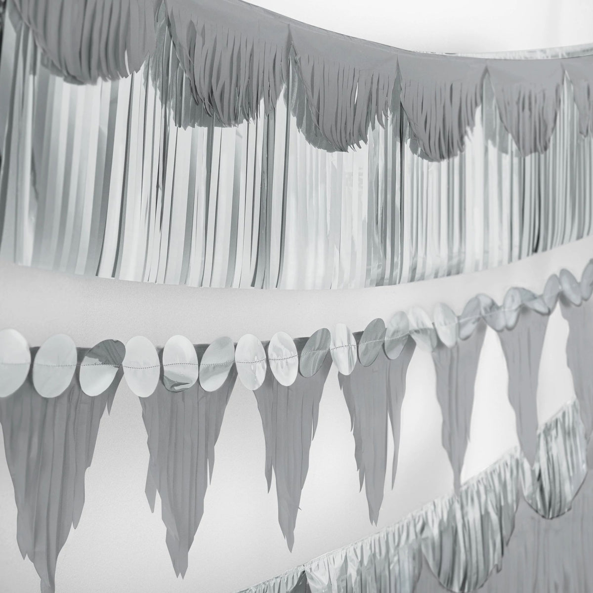 Class 101 - Pennant Fringe Hanging Garland Banner Decoration, Assorted Colours, 8.5-in, for Birthday/Bridal Shower/Graduation/Engagement