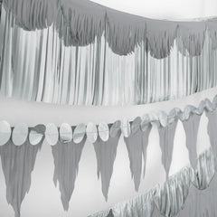 Class 101 - Pennant Fringe Hanging Garland Banner Decoration, Assorted Colours, 8.5-in, for Birthday/Bridal Shower/Graduation/Engagement