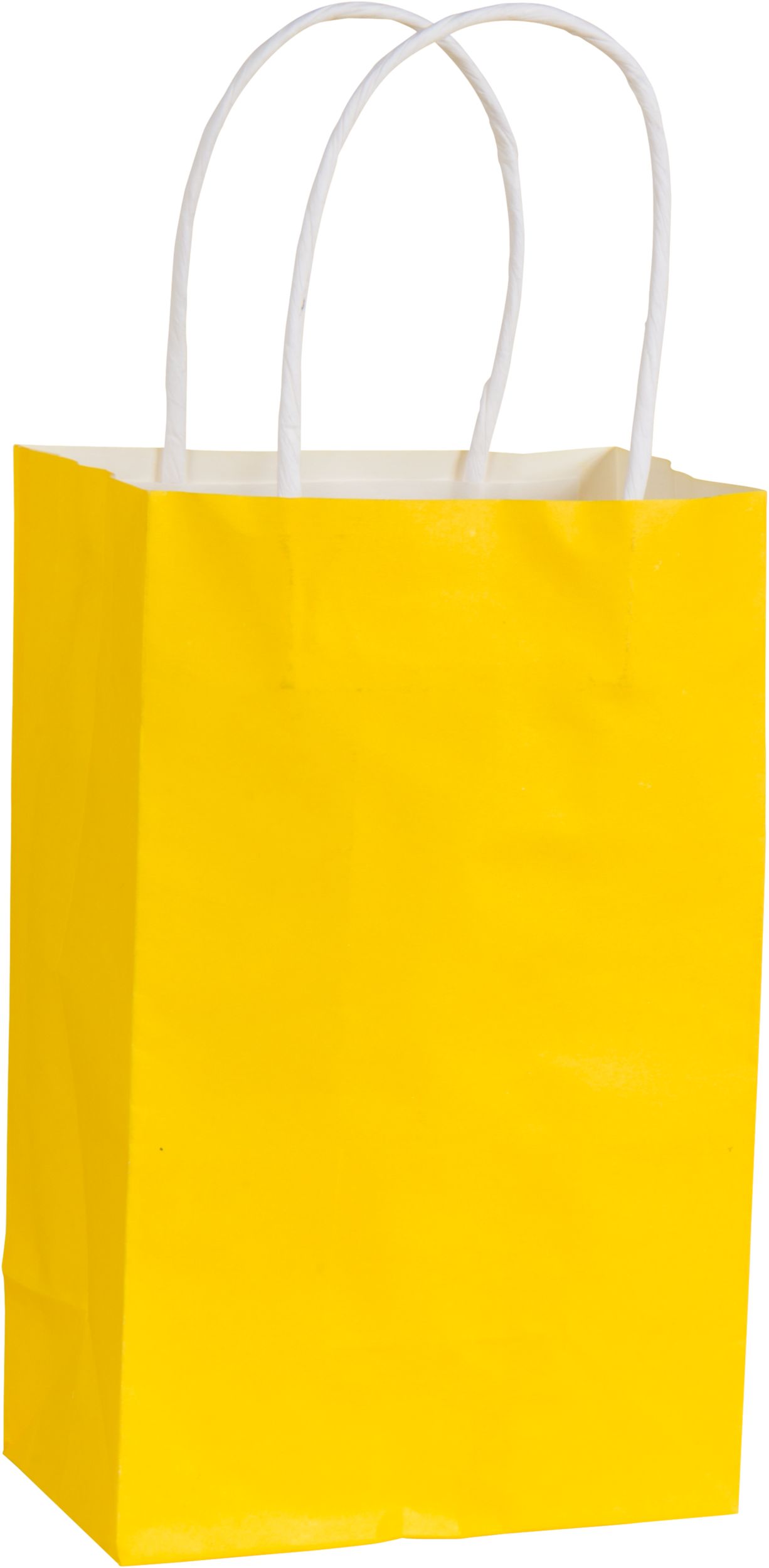 PMA - Light Yellow Small Kraft Gift Bag | 1 Count