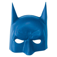 Little Gym - DC Justice League Batman Half Face Mask, Blue, One Size, Wearable Costume Accessory for Birthdays/Halloween - 1 Ct.
