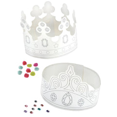 Little Gym - Colour Your Own Crown Kit, Multi-Coloured,  for Arts & Crafts/Birthday Favour - 12 Ct.