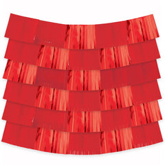 Class 101 - Vibrant Red Metallic Fringe Backdrop Decoration Kit