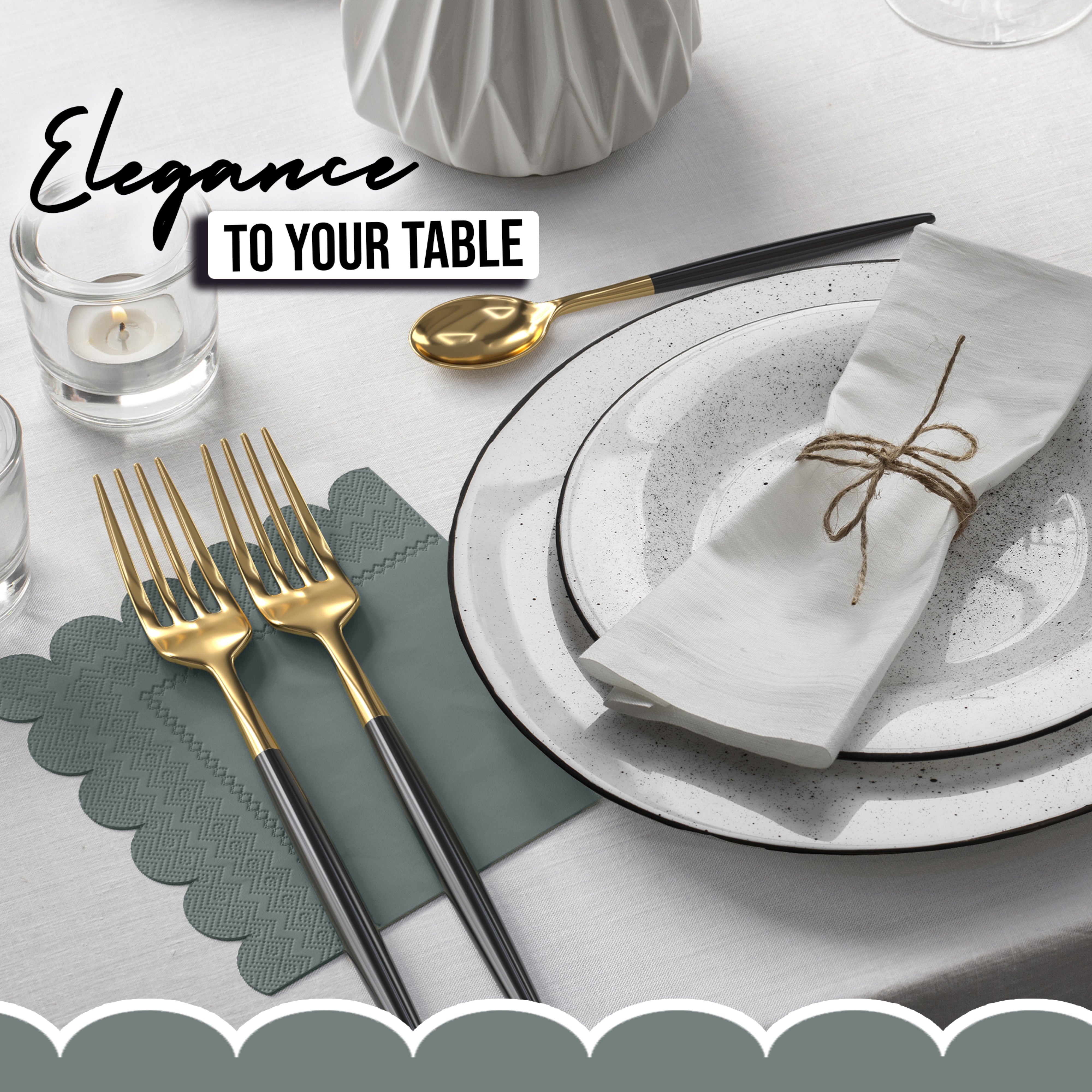 Silver Scallop Beverage Napkins - 50 Ct.