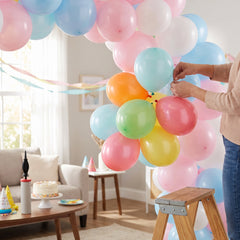 5" Sherbet Assorted Latex Balloons - 25 Pack