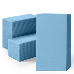 Light Blue Guest Towel Napkins - 40 Ct.