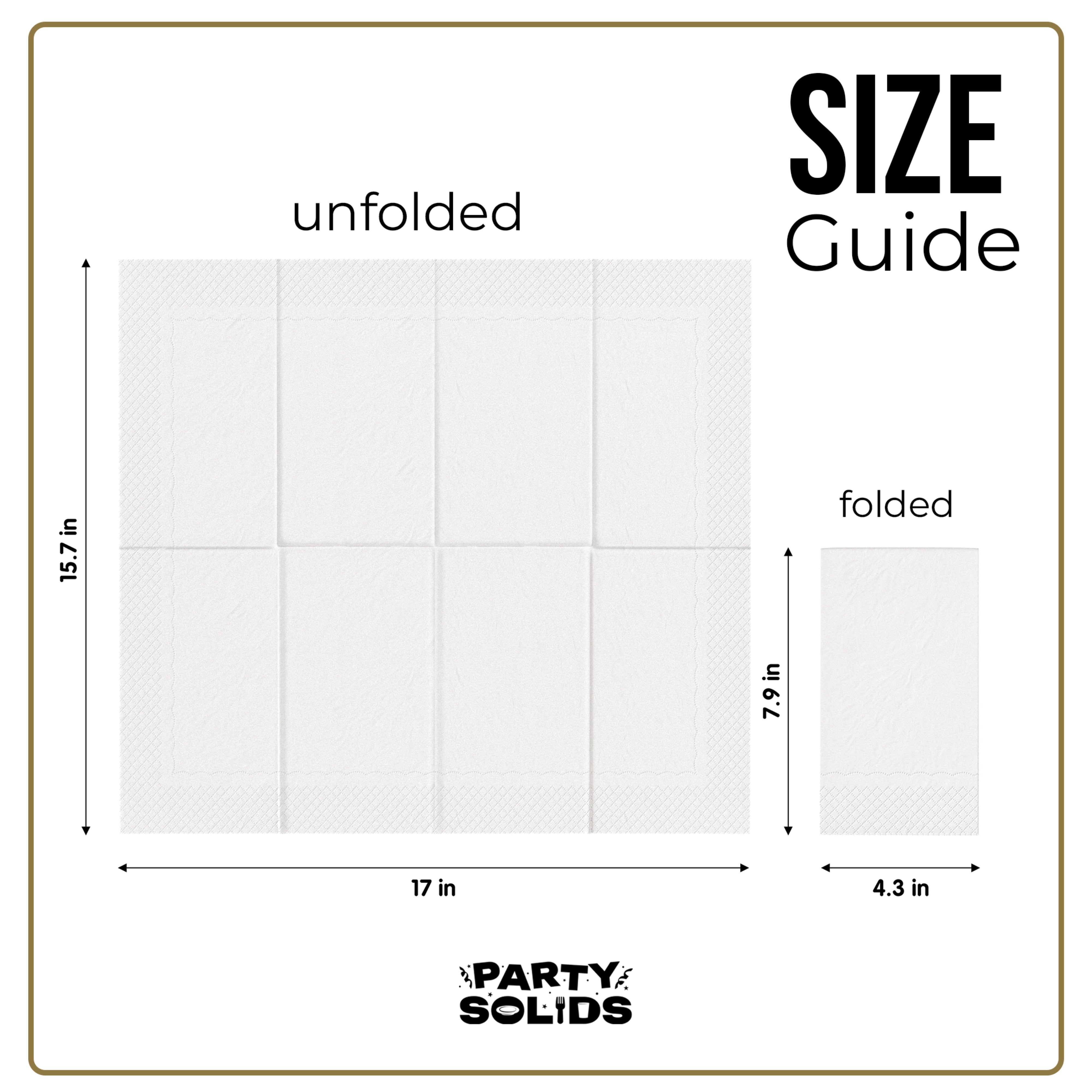 White Guest Towel Napkins - 40 Ct.