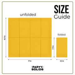 Yellow Guest Towel Napkins - 40 Ct.