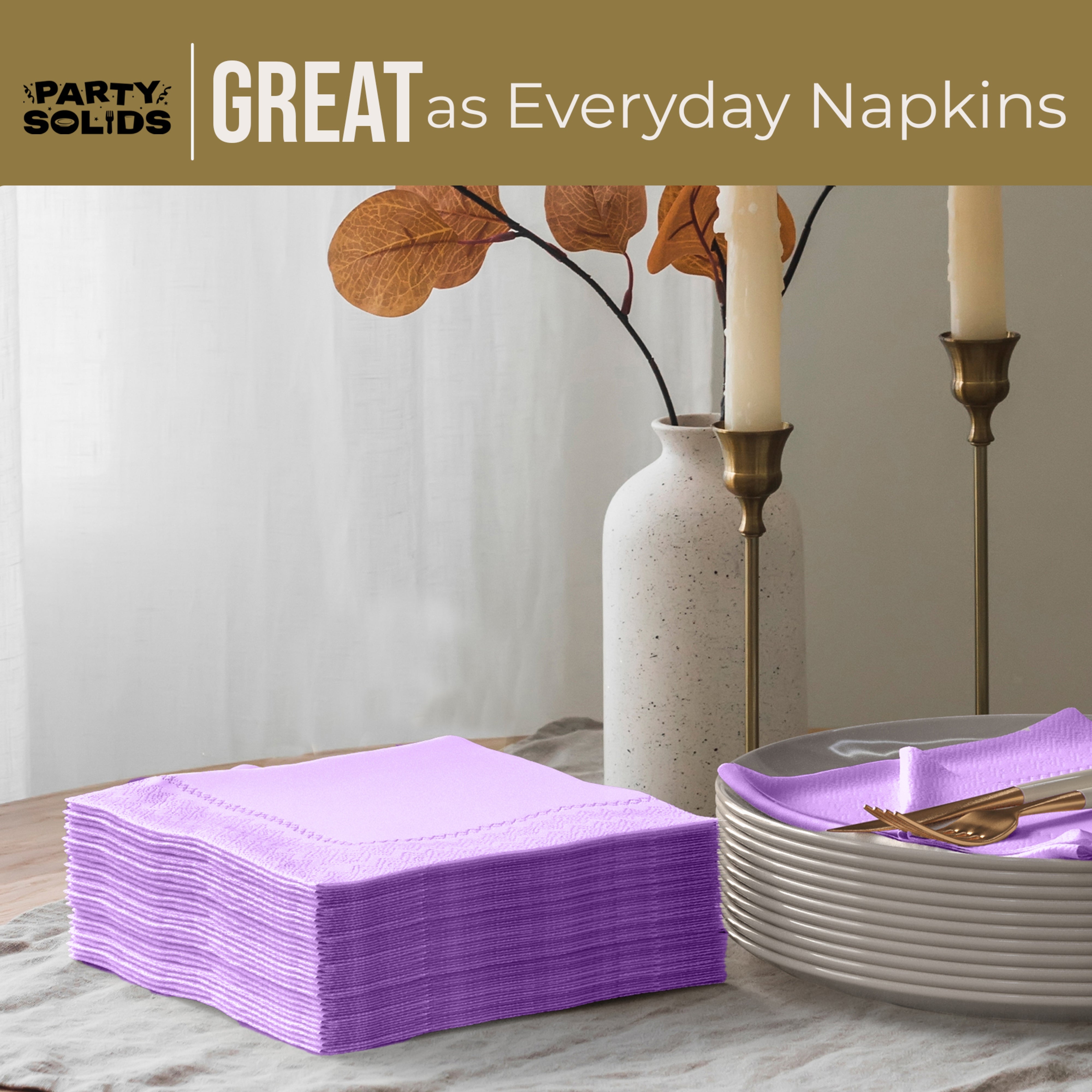 Lavender Dinner Napkins - 50 Ct.