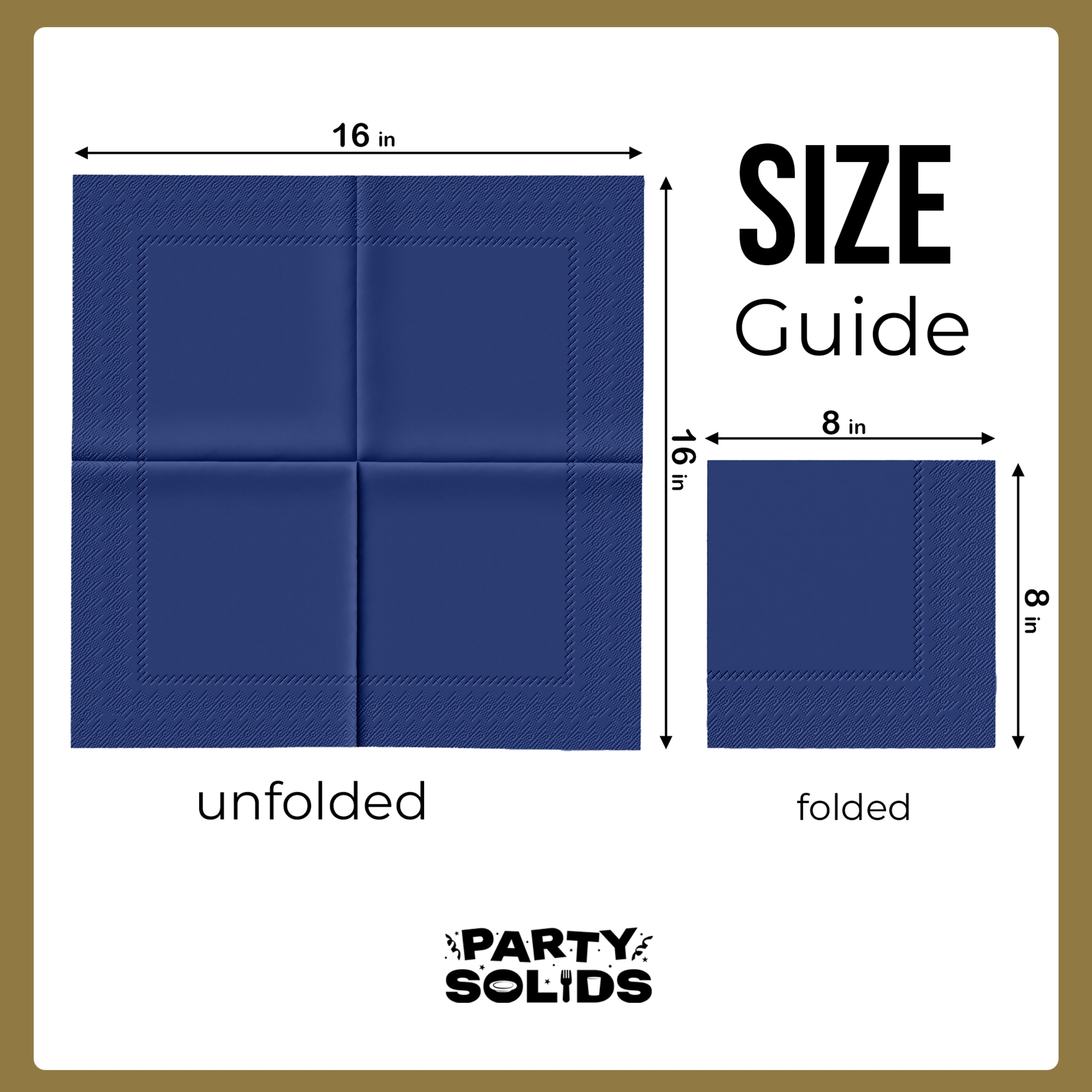 Navy Dinner Napkins - 50 Ct.