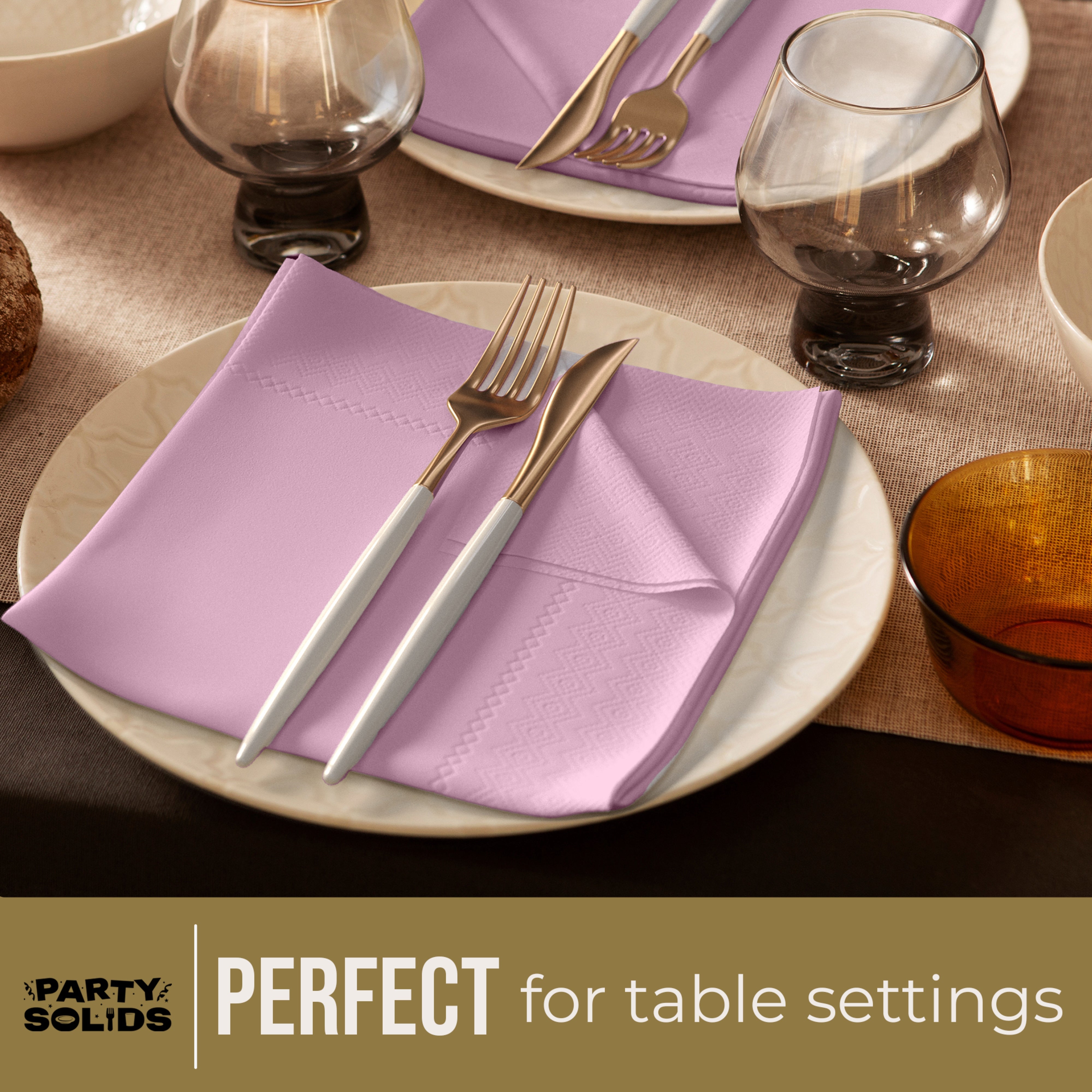 Pink Dinner Napkins - 50 Ct.