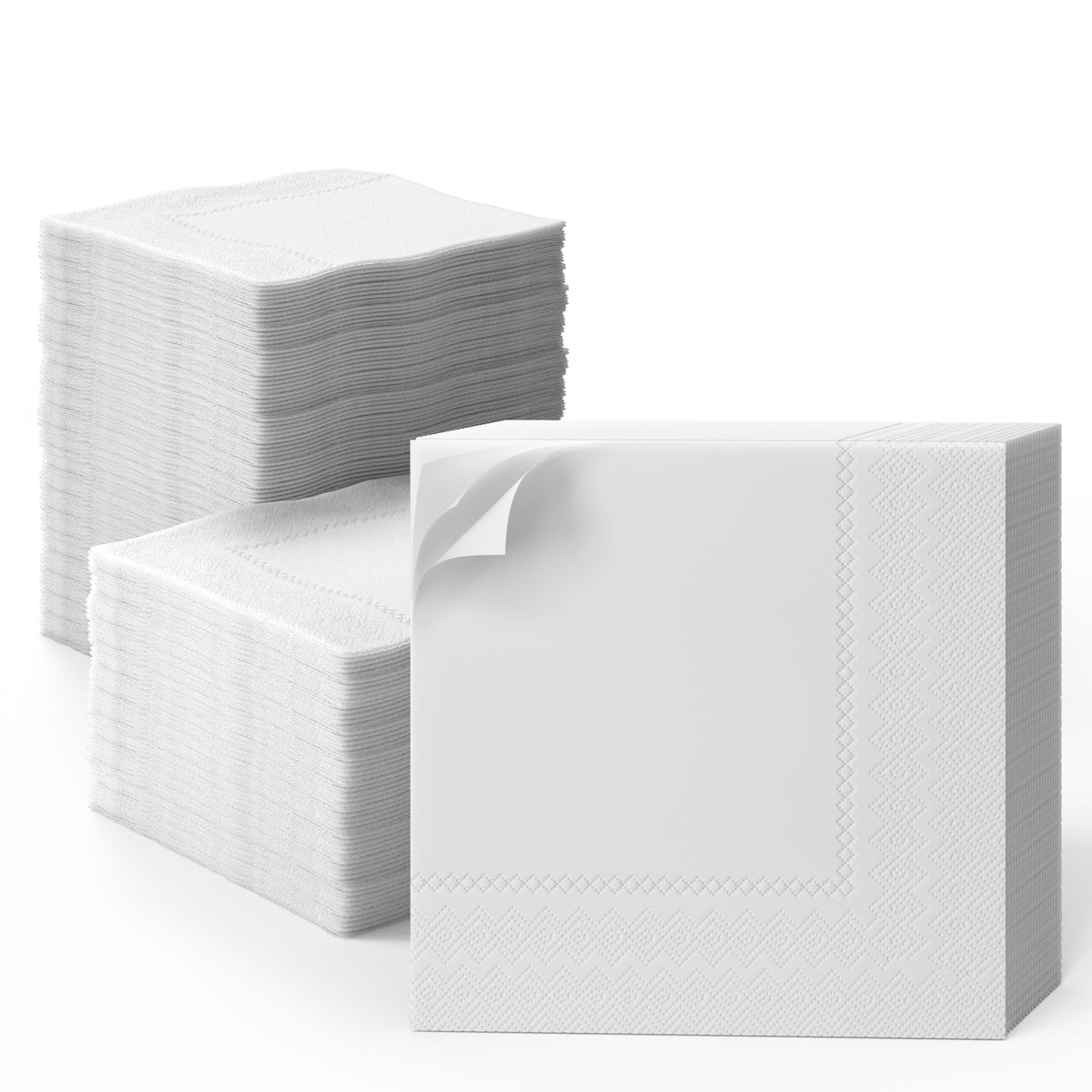 White Dinner Napkins - 50 Ct.