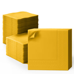 Yellow Dinner Napkins - 50 Ct.