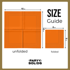 Orange Dinner Napkins - 50 Ct.