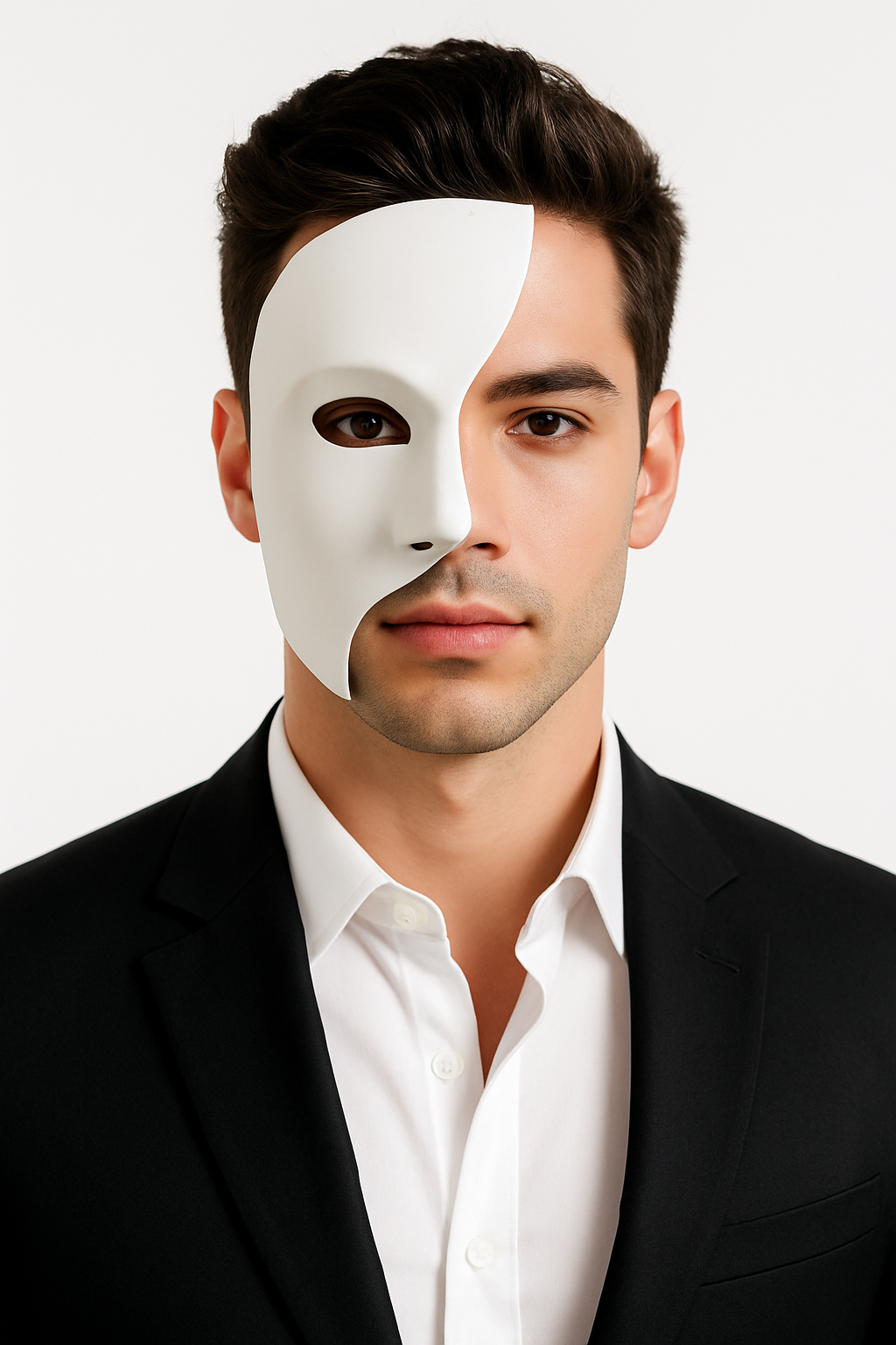 Phantom of the Opera Half Face Mask - Halloween Costume Accessory