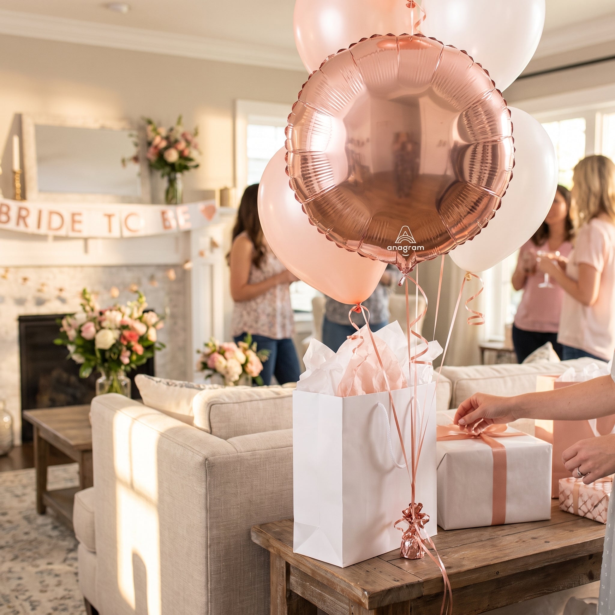 15" Rose Gold Geometric Foil Balloon
