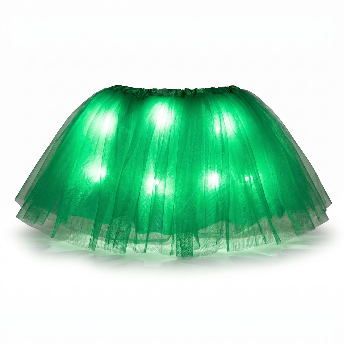 Festive Green Light-Up Adult Tutu