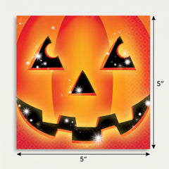 Perfect Pumpkin Halloween Beverage Napkins - 5 In. X 5 In.