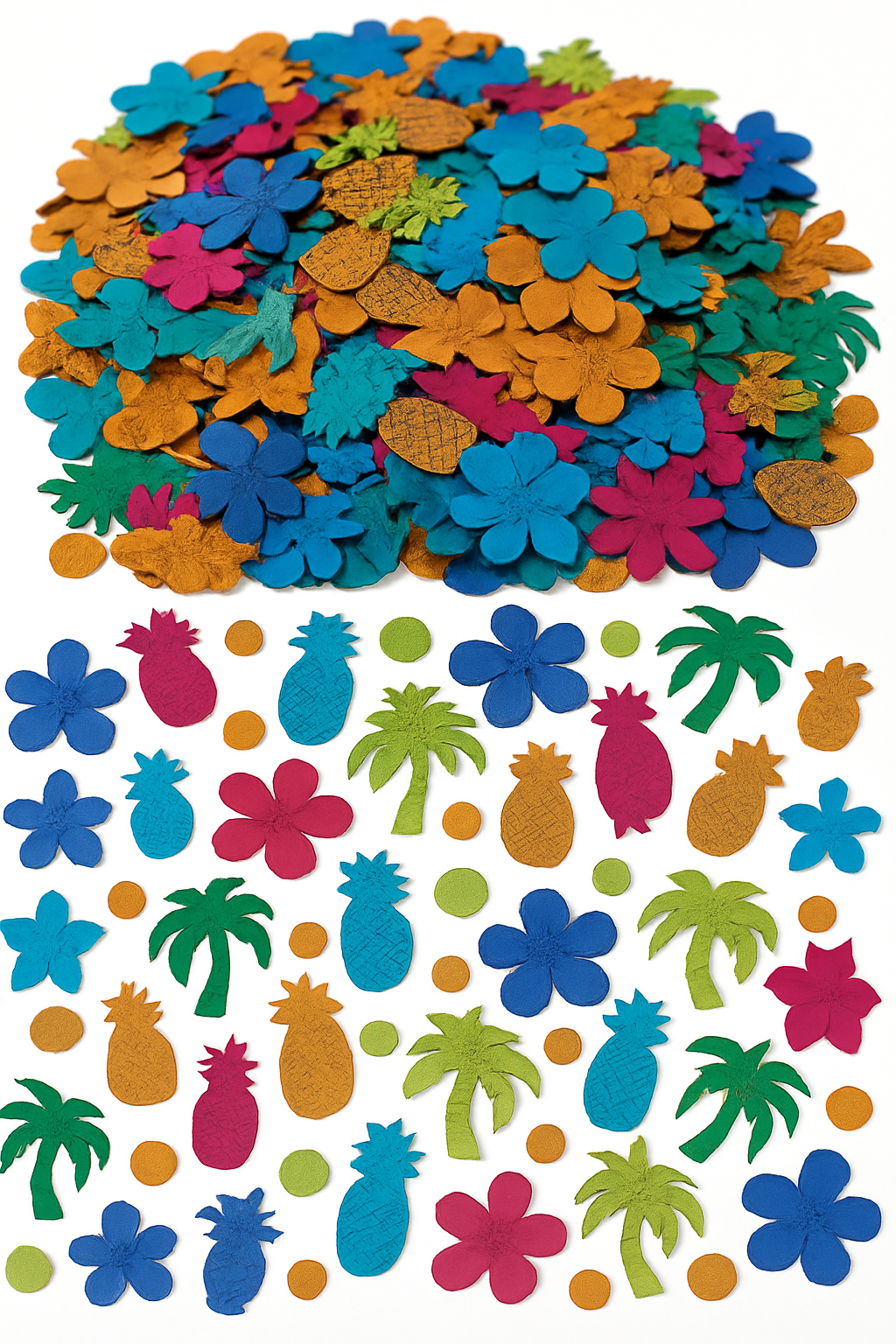 Tropical Tiki Confetti Mix - Summer Party Table Scatter, 2.5 oz