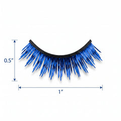 Royal Blue Tinsel Self-Adhesive False Eyelashes