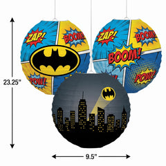 Batman "Heroes Unite" Paper Lanterns for Kids' Birthday Party