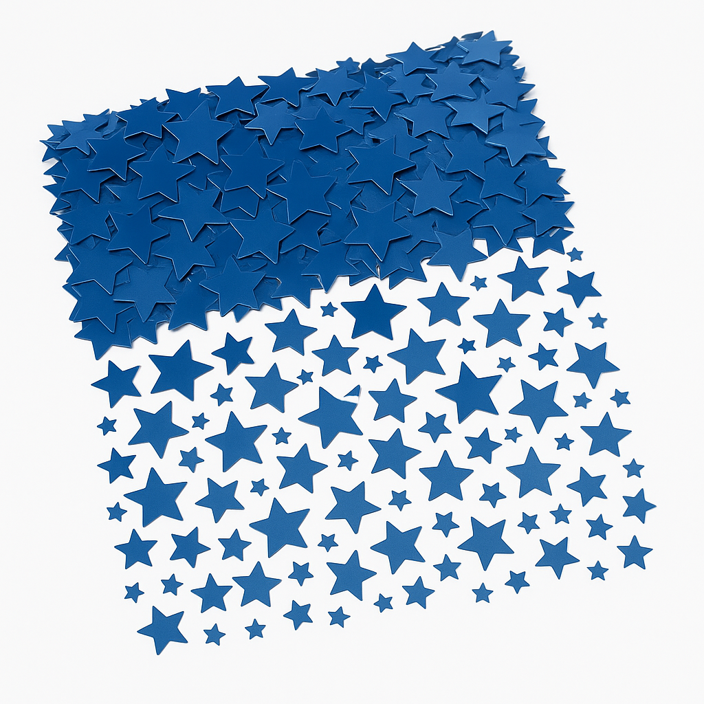 Sapphire Blue Star Confetti - Foil Table Scatter, 5 oz
